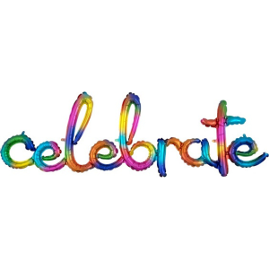 Globo Letras Celebrate Multicolor