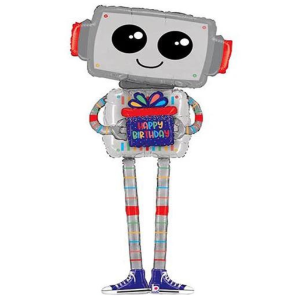 Globo Robot Happy Birthday